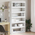 Armadio per Libri Bianco 100 x 30 x 198 cm Legno multistrato