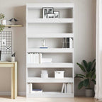Armadio per Libri Bianco 100 x 30 x 198 cm Legno multistrato