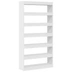 Armadio per Libri Bianco 100 x 30 x 198 cm Legno multistrato