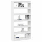 Armadio per Libri Bianco 100 x 30 x 198 cm Legno multistrato