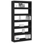 Armadio per Libri Nero 100 x 30 x 198 cm Legno multistrato