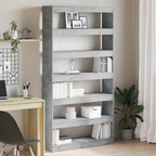 Armadio per Libri Grigio cemento