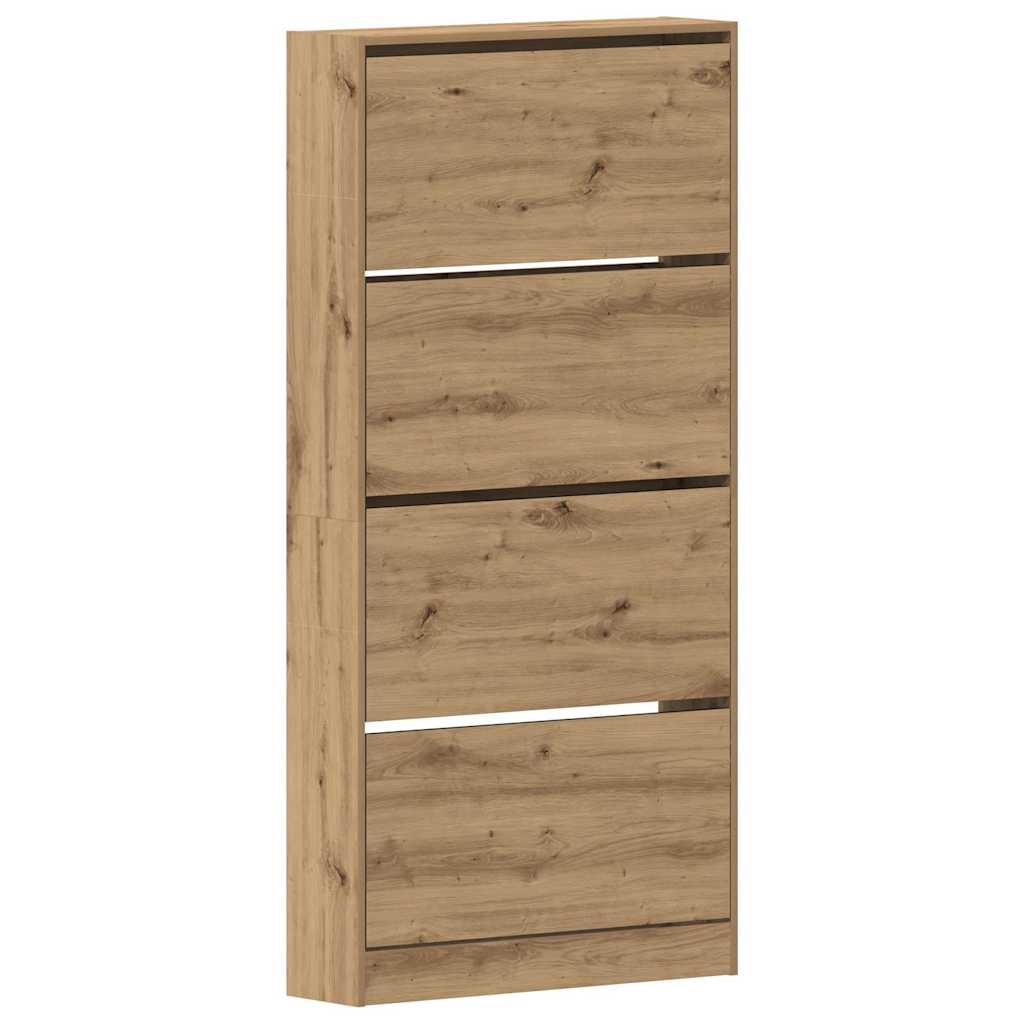 Mobile per scarpe Rovere artigianale 80 x 21 x 163,5 cm