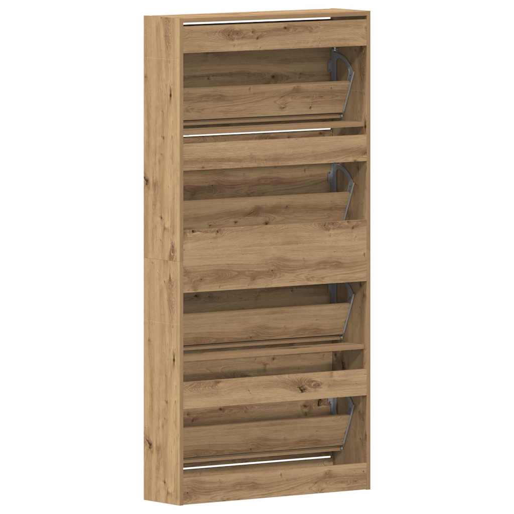 Mobile per scarpe Rovere artigianale 80 x 21 x 163,5 cm