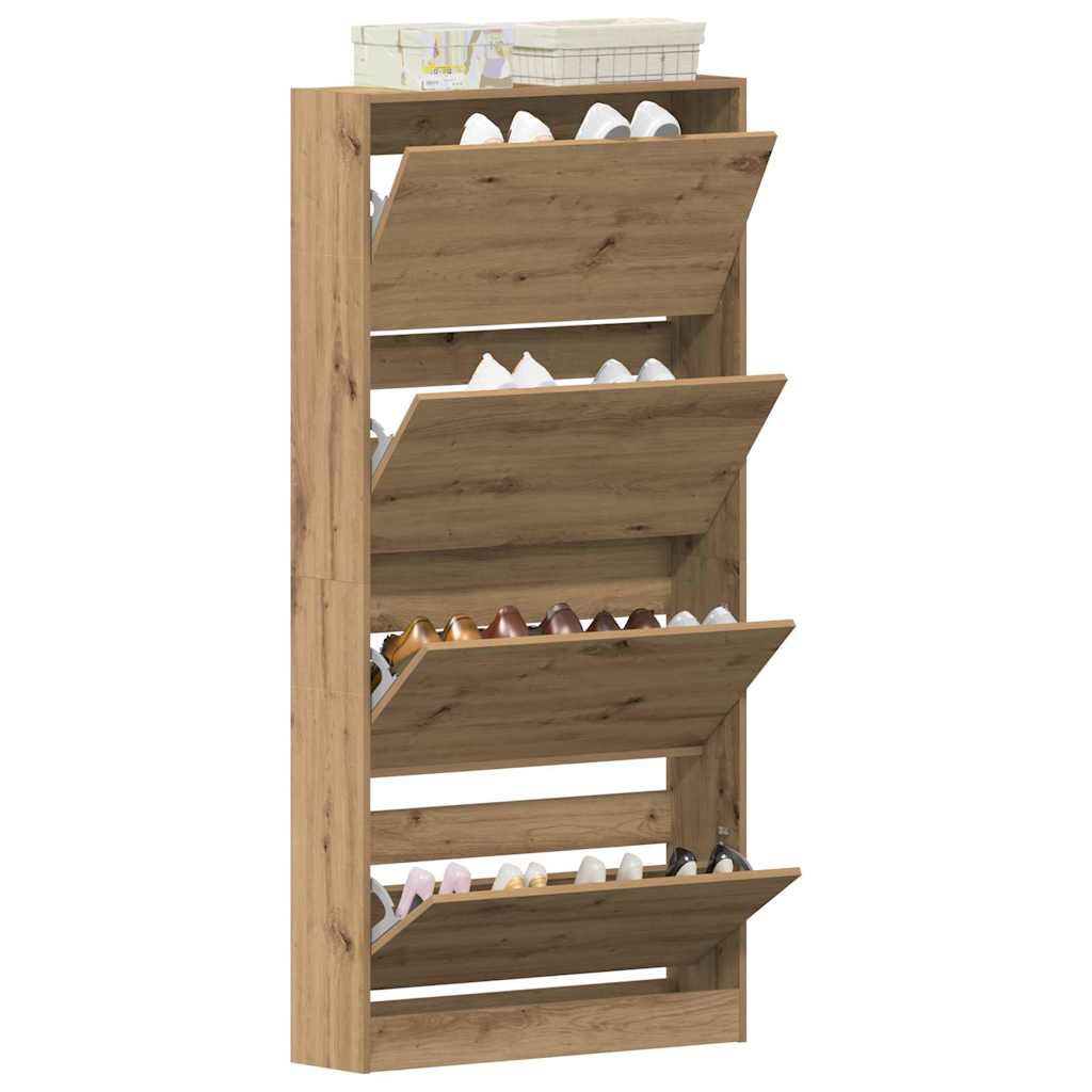 Mobile per scarpe Rovere artigianale 80 x 21 x 163,5 cm