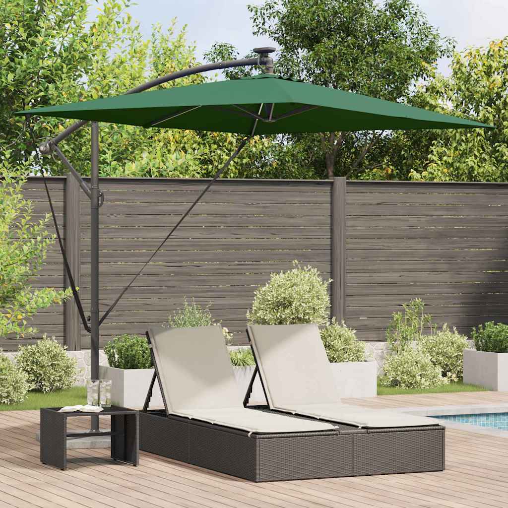 Ombrellone Verde 294 x 200 x 270 cm Poliestere e Alluminio