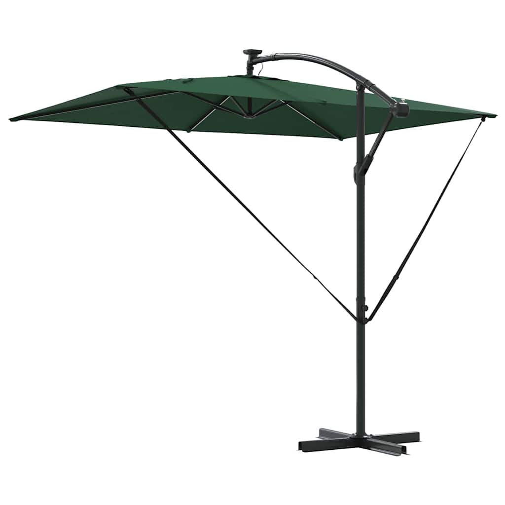 Ombrellone Verde 294 x 200 x 270 cm Poliestere e Alluminio