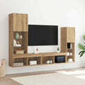Mobile TV 4 pcs Rovere artigianale Legno multistrato