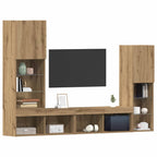 Mobile TV 4 pcs Rovere artigianale Legno multistrato