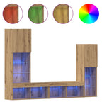 Mobile TV 4 pcs Rovere artigianale Legno multistrato