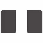 Supporto per piante 2 pcs Nero 24 x 24 x 35 cm Acciaio