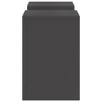 Supporto per piante 2 pcs Nero 24 x 24 x 35 cm Acciaio