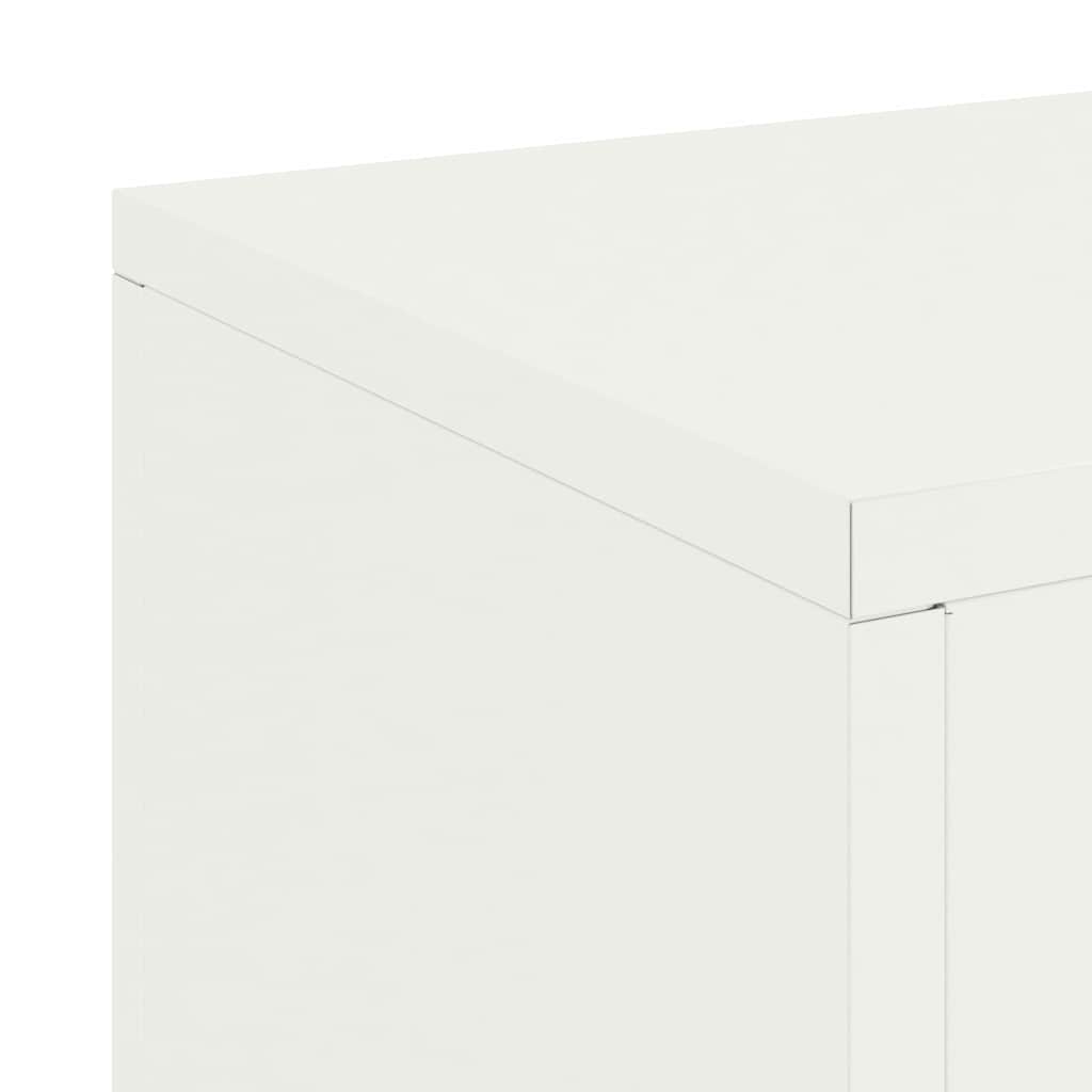 Supporto per piante 2 pcs Bianco 24 x 24 x 35 cm Acciaio