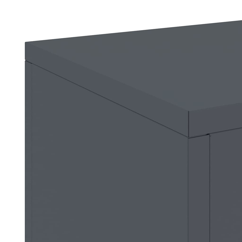 Supporto per piante 2 pcs Antracite 24 x 24 x 35 cm Acciaio