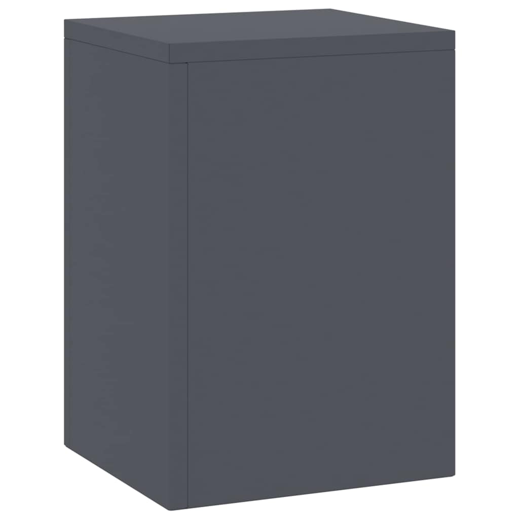 Supporto per piante 2 pcs Antracite 24 x 24 x 35 cm Acciaio