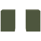 Supporto per piante 2 pcs Oliver verde 24 x 24 x 35 cm Acciaio