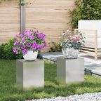 Supporto per piante 2 pcs Argento 24 x 24 x 35 cm