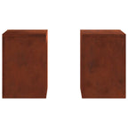 Supporto per piante 2 pcs Ruggine 24 x 24 x 35 cm