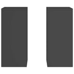 Supporto per piante 2 pcs Nero 24 x 24 x 55 cm Acciaio