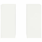 Supporto per piante 2 pcs Bianco 24 x 24 x 55 cm Acciaio
