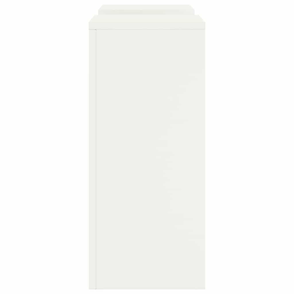 Supporto per piante 2 pcs Bianco 24 x 24 x 55 cm Acciaio
