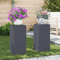 Supporto per piante 2 pcs Antracite 24 x 24 x 55 cm Acciaio