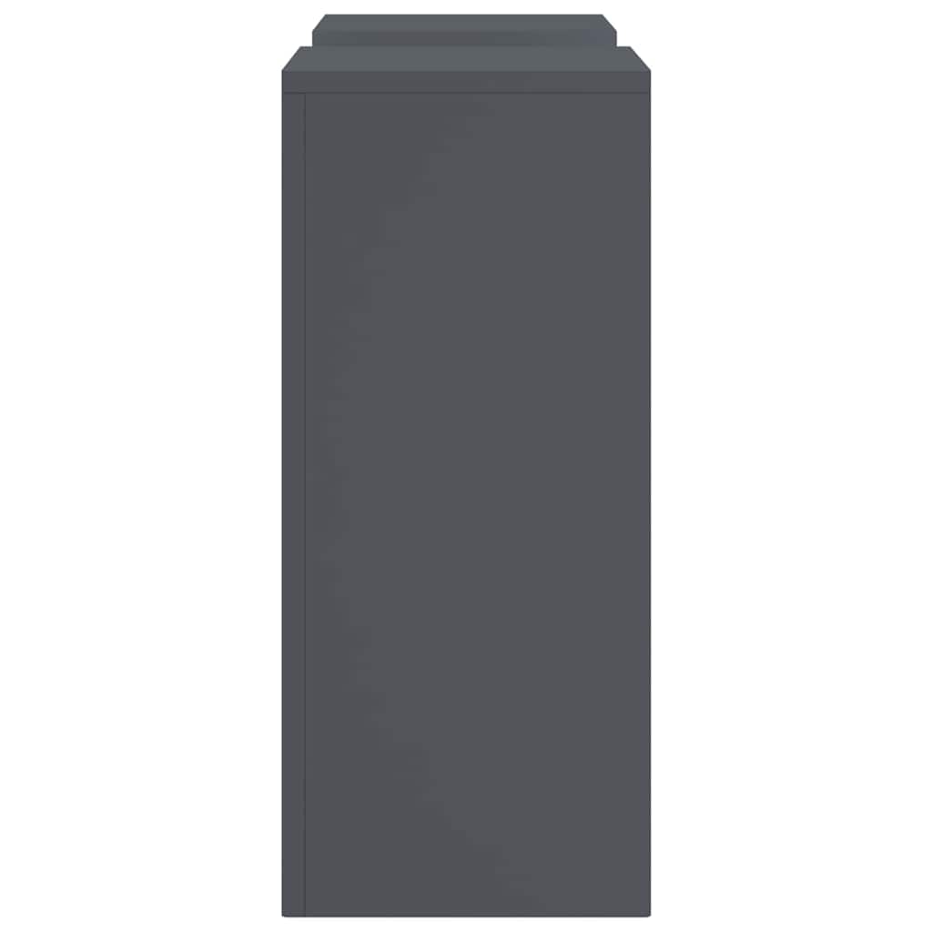 Supporto per piante 2 pcs Antracite 24 x 24 x 55 cm Acciaio