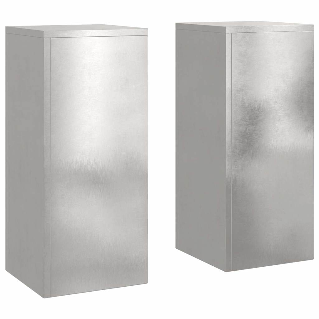 Supporto per piante 2 pcs Argento 24 x 24 x 55 cm