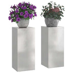 Supporto per piante 2 pcs Argento 24 x 24 x 55 cm