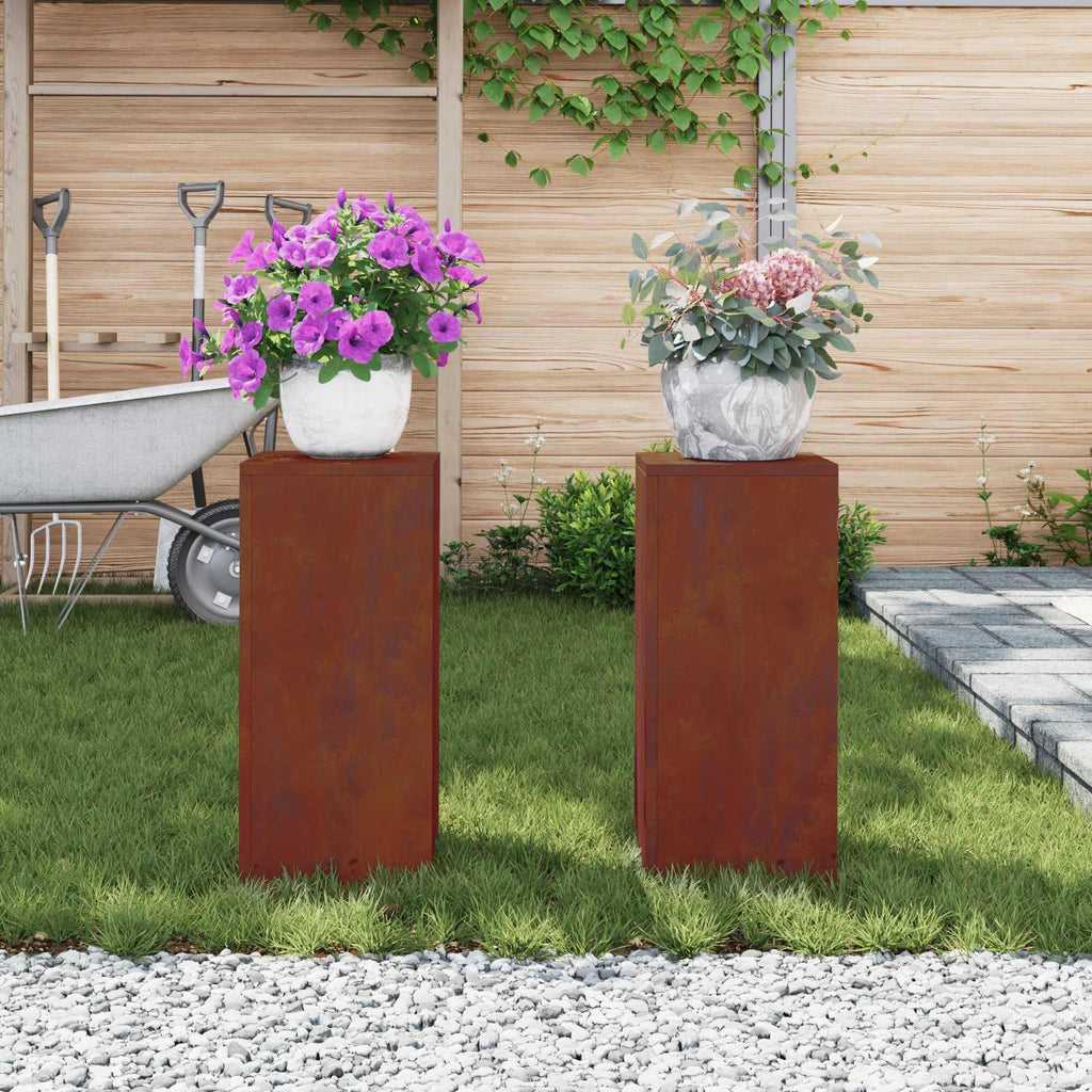 Supporto per piante 2 pcs Ruggine 24 x 24 x 55 cm