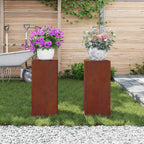 Supporto per piante 2 pcs Ruggine 24 x 24 x 55 cm