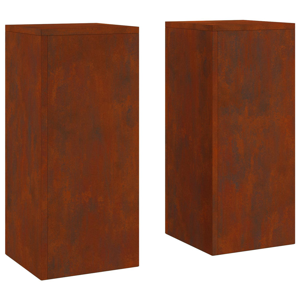 Supporto per piante 2 pcs Ruggine 24 x 24 x 55 cm