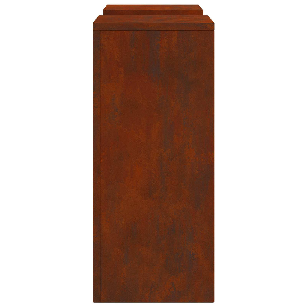 Supporto per piante 2 pcs Ruggine 24 x 24 x 55 cm