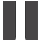 Supporto per piante 2 pcs Nero 24 x 24 x 75 cm Acciaio