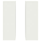 Supporto per piante 2 pcs Bianco 24 x 24 x 75 cm Acciaio