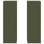 Supporto per piante 2 pcs Oliver verde 24 x 24 x 75 cm Acciaio