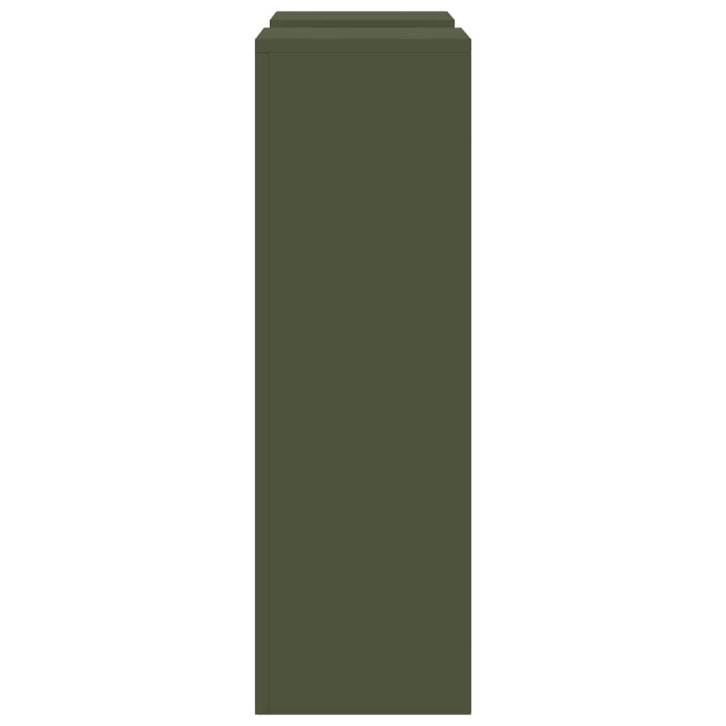 Supporto per piante 2 pcs Oliver verde 24 x 24 x 75 cm Acciaio