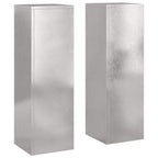 Supporto per piante 2 pcs Argento 24 x 24 x 75 cm