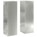 Supporto per piante 2 pcs Argento 24 x 24 x 75 cm