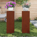 Supporto per piante 2 pcs Ruggine 24 x 24 x 75 cm