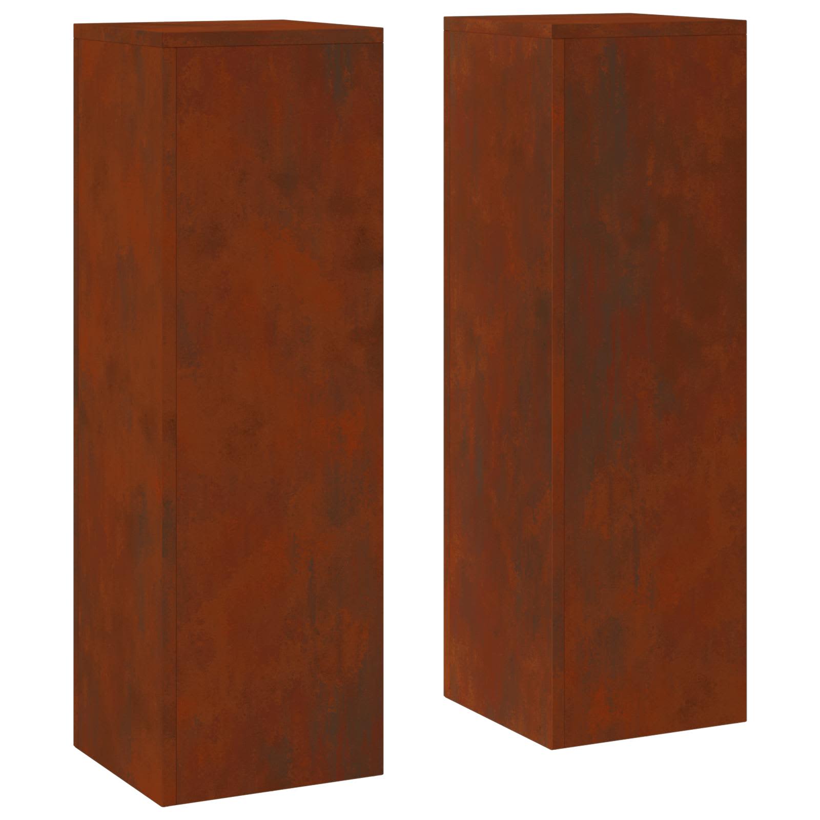 Supporto per piante 2 pcs Ruggine 24 x 24 x 75 cm