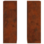Supporto per piante 2 pcs Ruggine 24 x 24 x 75 cm