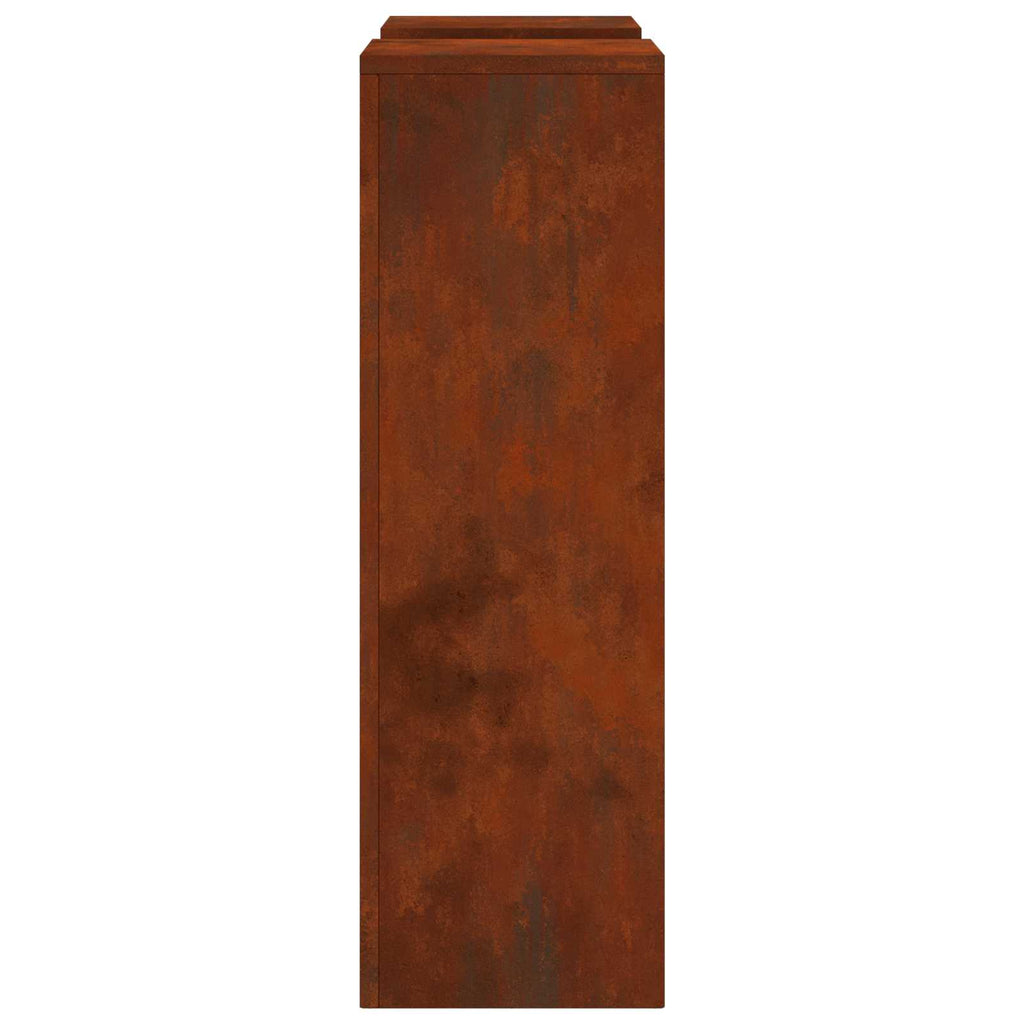 Supporto per piante 2 pcs Ruggine 24 x 24 x 75 cm