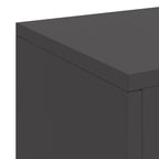 Supporto per piante 3 pcs Nero Acciaio