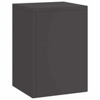 Supporto per piante 3 pcs Nero Acciaio