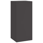 Supporto per piante 3 pcs Nero Acciaio