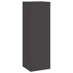 Supporto per piante 3 pcs Nero Acciaio