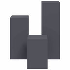 Supporto per piante 3 pcs Antracite Acciaio