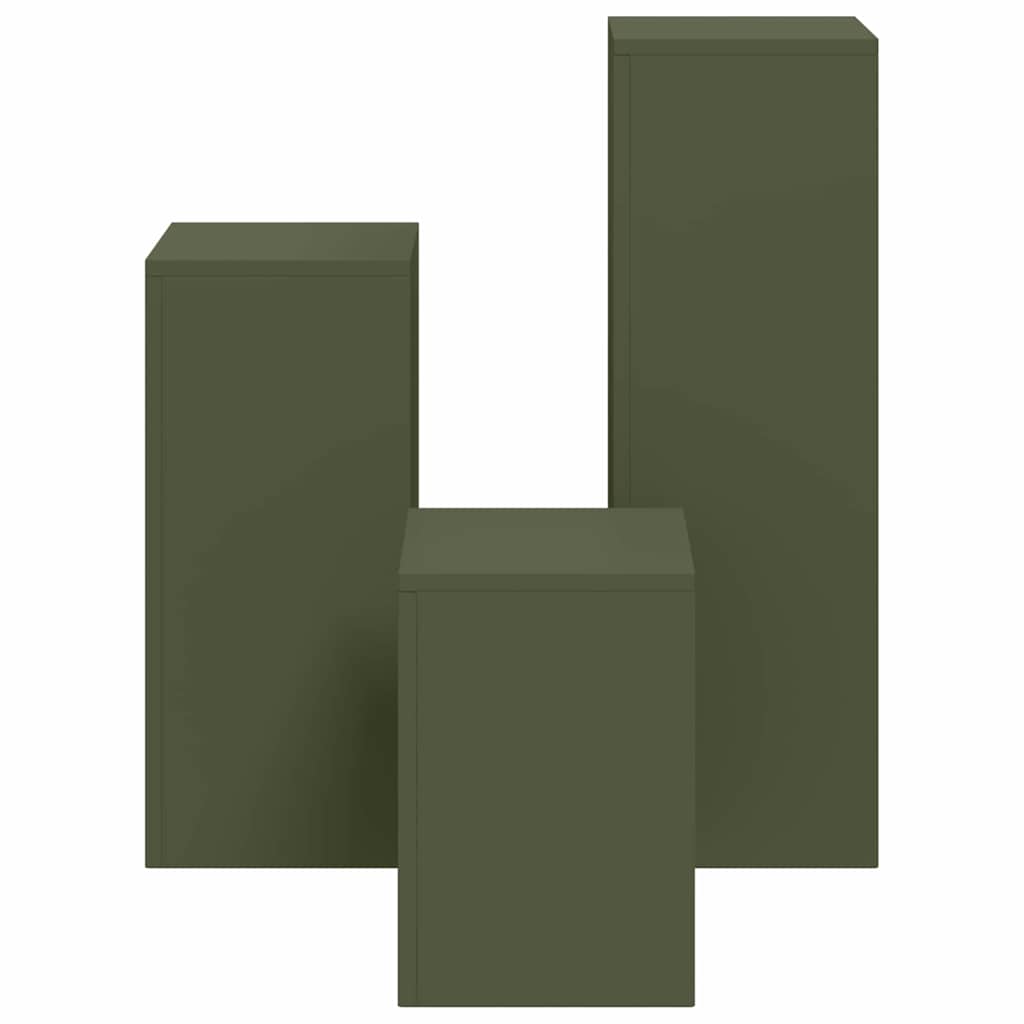 Supporto per piante 3 pcs Oliver verde Acciaio