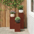 Supporto per piante 3 pcs Ruggine